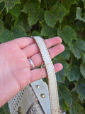 Vintage White Wicker Purse