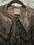 Gently Used Black Brocade Victorian Jacket