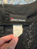 Vintage 1990s Black Just Choon Formal Dress
