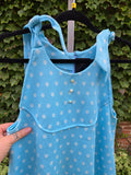Vintage 60s Blue Polka dot dress