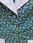 Vintage 1960's Blue Orange and White Flower Set