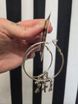 Unforgiven Swear Word Hoops Earrings