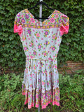 Vintage 70s pink square dancing