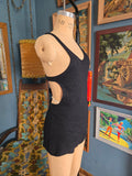 Vintage 20s Indera Figurfit Black Wool Swimsuit