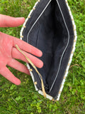 Vintage 30's White Celluloid Tile Handbag Clutch
