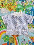 Vintage kids terrycloth swimsuit cover cabana jacket