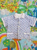 Vintage kids terrycloth swimsuit cover cabana jacket