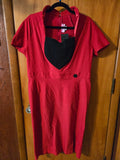 Gently Used Pinup Couture Red and Black Wiggle Dress