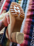 Vintage 70s Sherpa Lined Cowboy Boots Women's 8