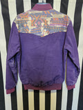 Vintage 80s Purple Denim Western Jacket