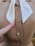 Vintage 40s Tailored Brown Suit Jacket