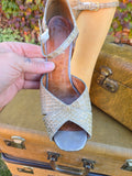 Vintage 40s Snake Skin Heels