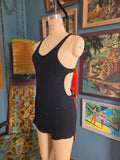 Vintage 20s Indera Figurfit Black Wool Swimsuit