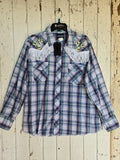Unforgiven Upcycled Vintage Cactus Blue Western