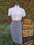 Vintage 40s Three Piece Pinstripe Suit Set