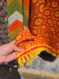 Unforgiven Upcycled Yellow Fringe Afghan Hoodie