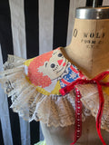 Unforgiven Raggedy Ann White Lace Clown Collar