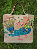 Vintage 60s Enid Collins Money Tree Peacock Purse