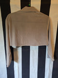 Gently Used Pinup Couture Silver Gray Velvet Bolero