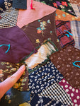 Vintage 1940s Scrap Fabric Quilt