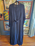 Vintage 90s Black Goth Renaissance Maxi Dress