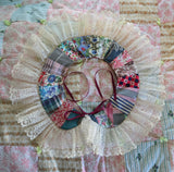 Unforgiven Vintage Quilt White Lace Clown Collar