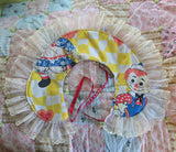 Unforgiven Raggedy Ann White Lace Clown Collar
