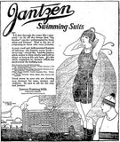 Vintage 30s AS IS Jantzen Black Wool Swimsuit