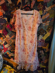 2X Vintage 90s pink volup Spring Dress