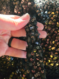 Vintage 60s Black Sequin Pat Sandler Cocktail Dress