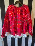 Odd Betties Vintage Red Polka Dot & Ruffle Clown Set