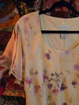 2X Vintage 90s yellow volup Spring Dress