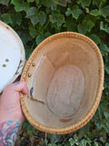 Vintage Wicker Bucket Bag
