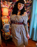 XL Vintage 70s floral peasant dress