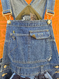 Unforgiven Upcycled Blue and Orange Tie Dye Overall Dress