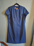 Vintage Volup Navy Polyester shift dress