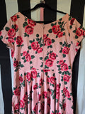 Gently Used Vixen Vanity Fair pink rose dress