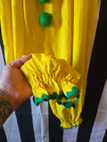 Odd Betties Vintage Kids Yellow Polka Dot Clown Suit