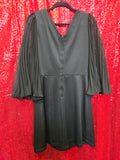 Vintage 70 Black Angel Sleeve Dress