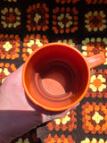 Vintage set of 4 tupperwear cups in Orange and Green