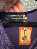 Gently Used Black Rose Purple Velvet Dress