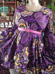 Gently Used African Purple Floral Dress