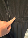 Gently Used Foxblood Black Hooded Jumpsuit