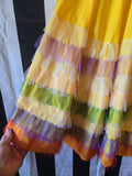 Odd Betties Vintage Yellow Rainbow Tulle Clown Set