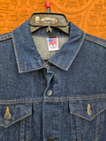 Abernathy's Skull and Scissors Dark Wash Denim Jacket