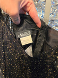 Vintage Black and Gold Tattered Dress