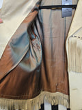 Vintage 50s Deerskin Leather Fringe Coat