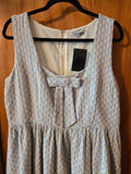 Gently Used Tailor & Twirl Blue & White Victoria Dress