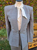 Vintage 40s Three Piece Pinstripe Suit Set