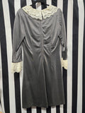 Vintage 60s Silver Dress with Ruffle